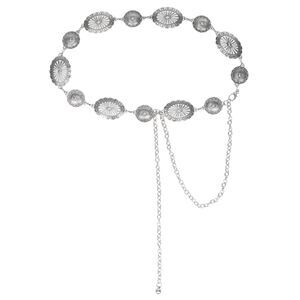 3131 Western-concho-belt-women Cowgirl-metal-belts Boho Silver Vintage